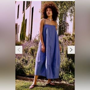 Free People Struttin' Midi Dress Blue Fizz